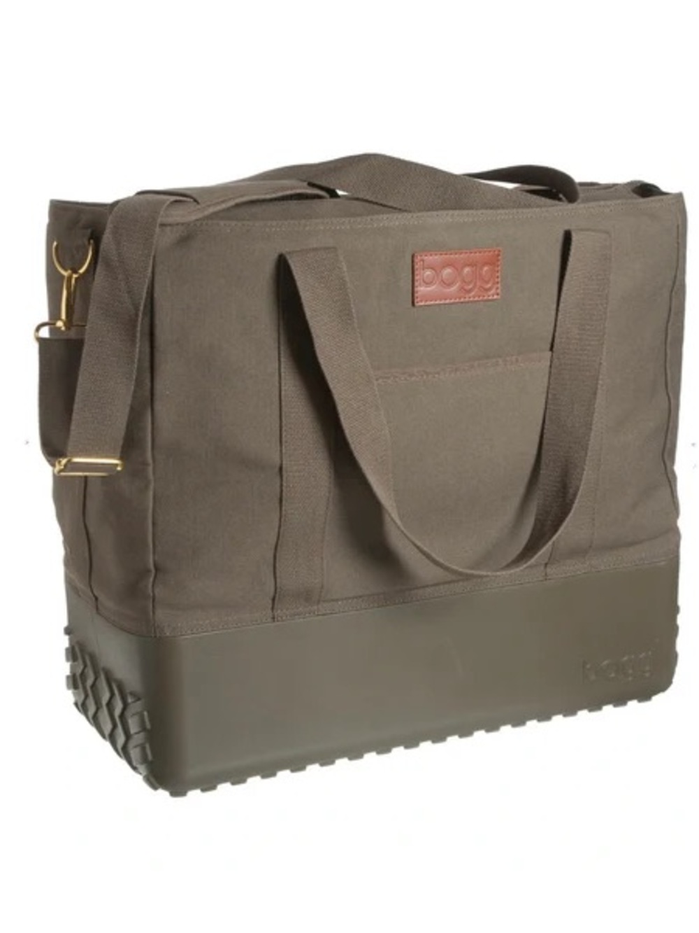 NWOT Bogg Olive Canvas Duffel with Rubberized Base
